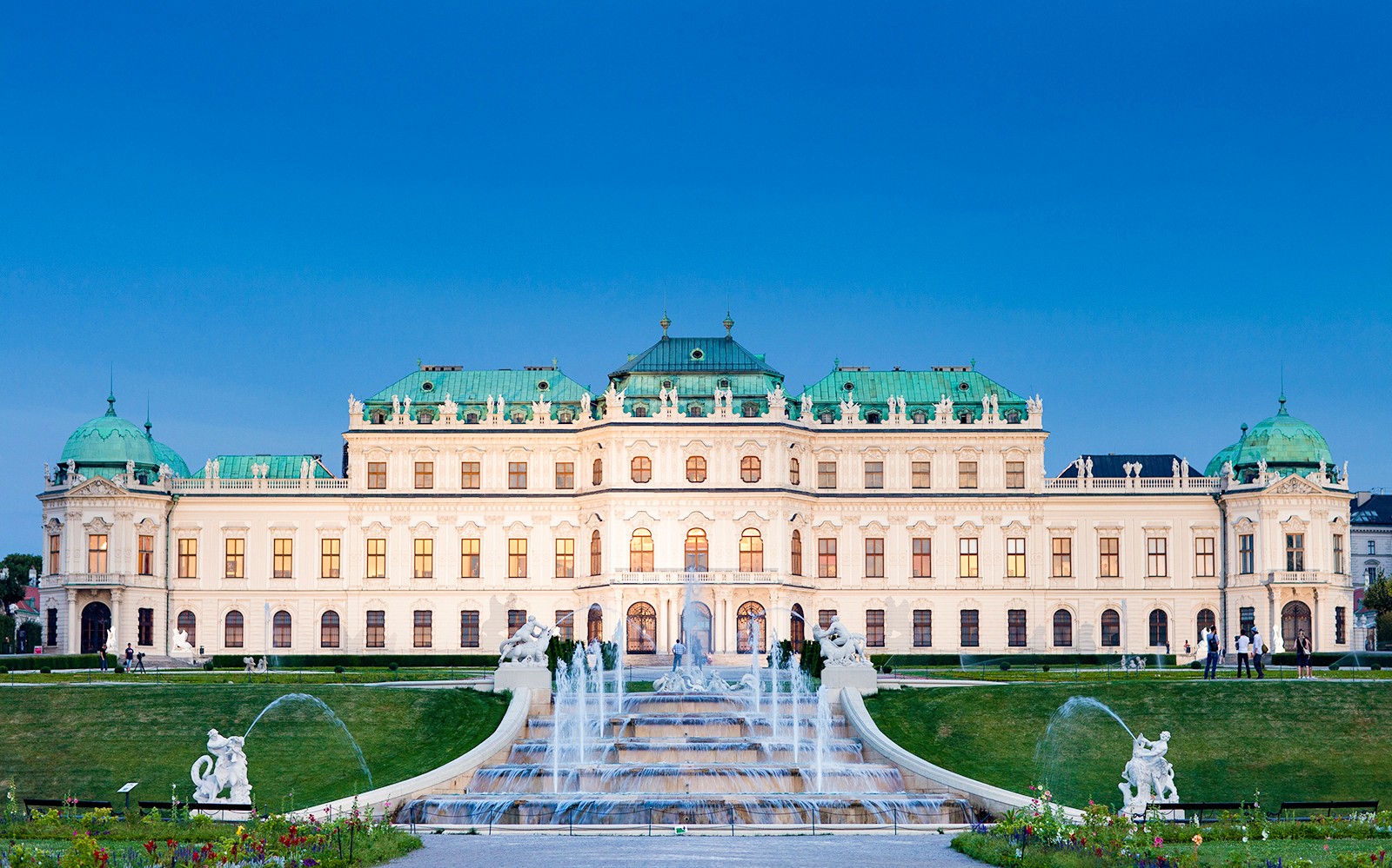 The facade of Vienna's Belvedere Palace