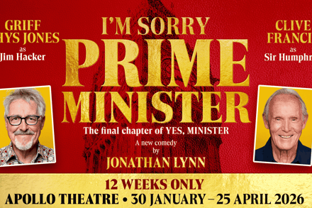Förlåt, herr premiärminister på Apollo Theatre, London