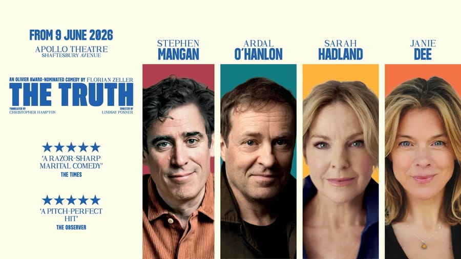 The Truth, Florian Zeller's comedy at the Apollo Theatre, London's West End