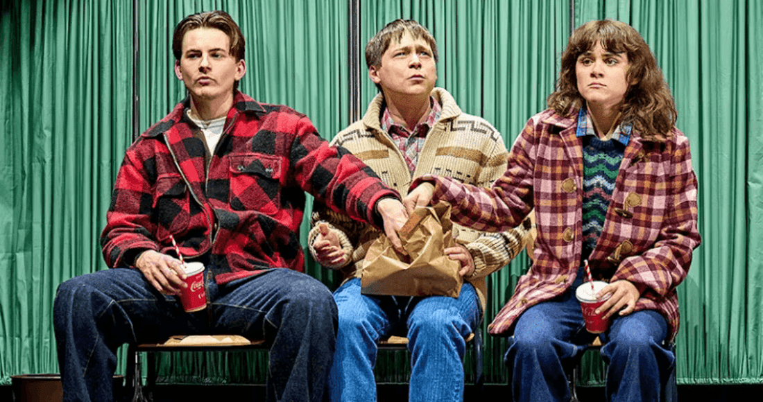 The young cast of Stranger Things: The First Shadow on stage in the West End