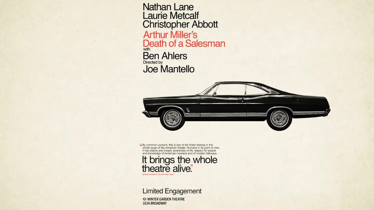 Death of a Salesman من بطولة Nathan Lane، المسرحية الأكثر ترشيحاً في جوائز Tony 2026، في Winter Garden Theatre