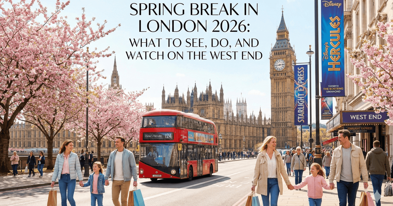 Pianifica la tua vacanza di primavera a Londra. Spettacoli del West End, visite turistiche e consigli pratici per le vacanze scolastiche.