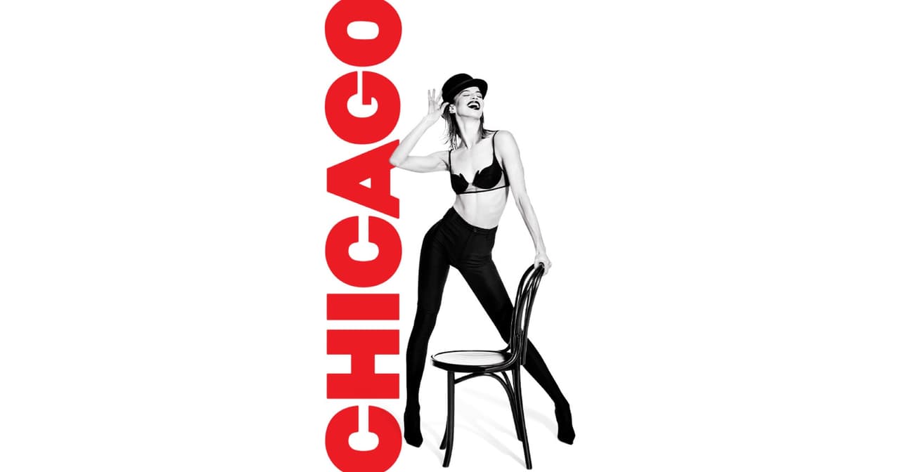 The sharp-suited staging of a Broadway musical under theatre lights