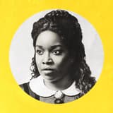 Lolly Adefope in character as Mary Todd Lincoln in Oh, Mary! at the Trafalgar Theatre