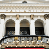 The London Palladium auditorium with its tiers, boxes and stage