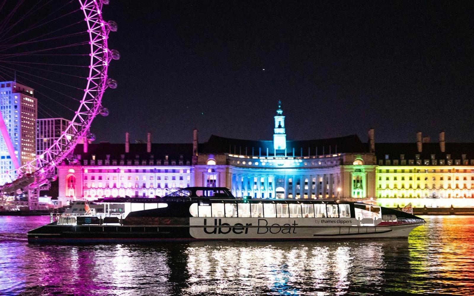 Uber Boat by Thames Clippers: Roundtrip Ticket at Thames River Cruises, London