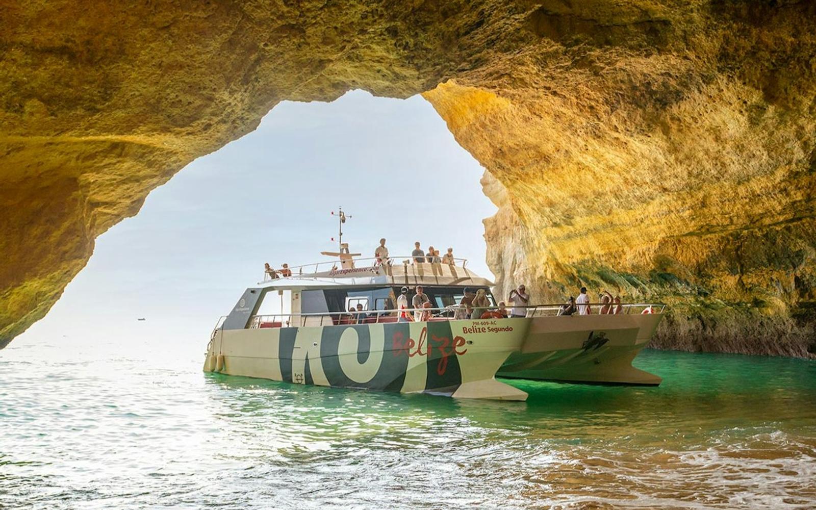 Benagil: Guided Sunset Cruise tickets at Algarve Boat Tours, Portimao