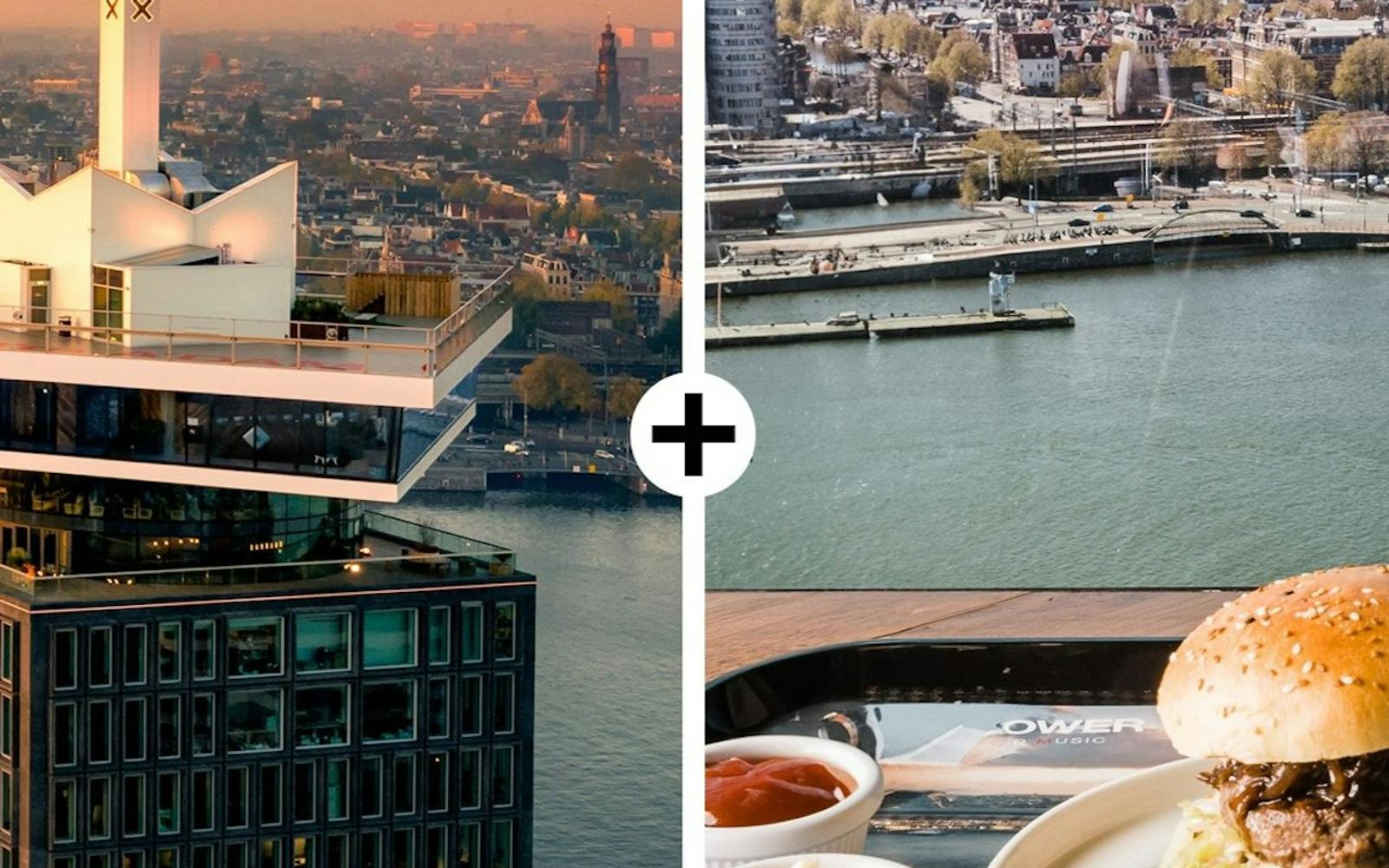 A'DAM Lookout: Entry Ticket + Burger Menu