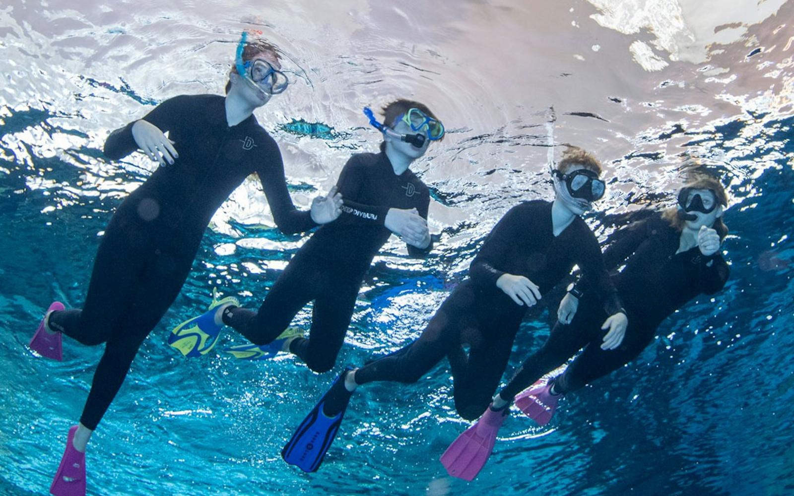 Snorkeling at Deep Dive Dubai