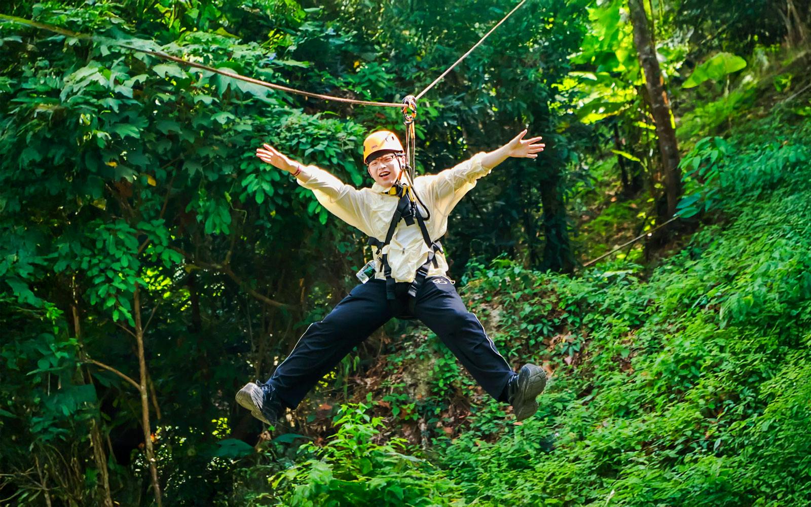 Flying Hanuman: 28 Platform Zipline and Elephant Sanctuary Visit tickets, Phuket