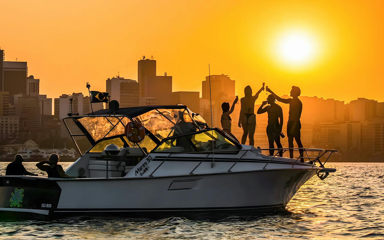 Rio de Janeiro Sunset Speedboat Tour with Drinks & Swim Stop tickets, Rio De Janeiro