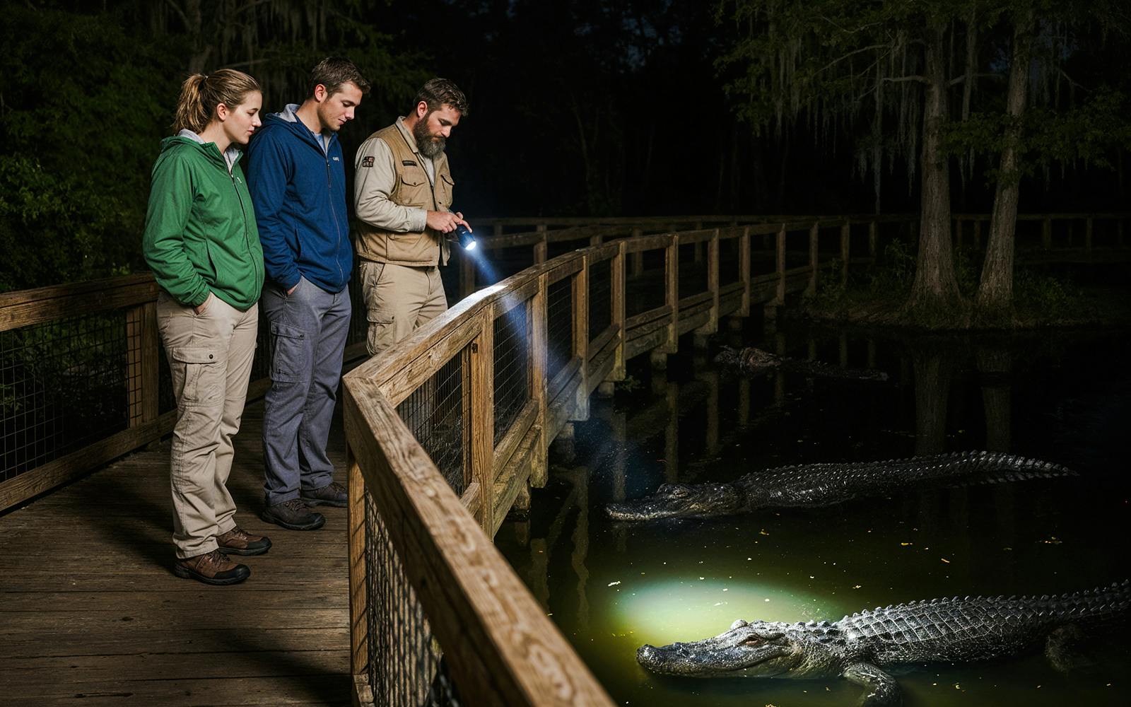 Gatorland Nighttime Flashlight Tour