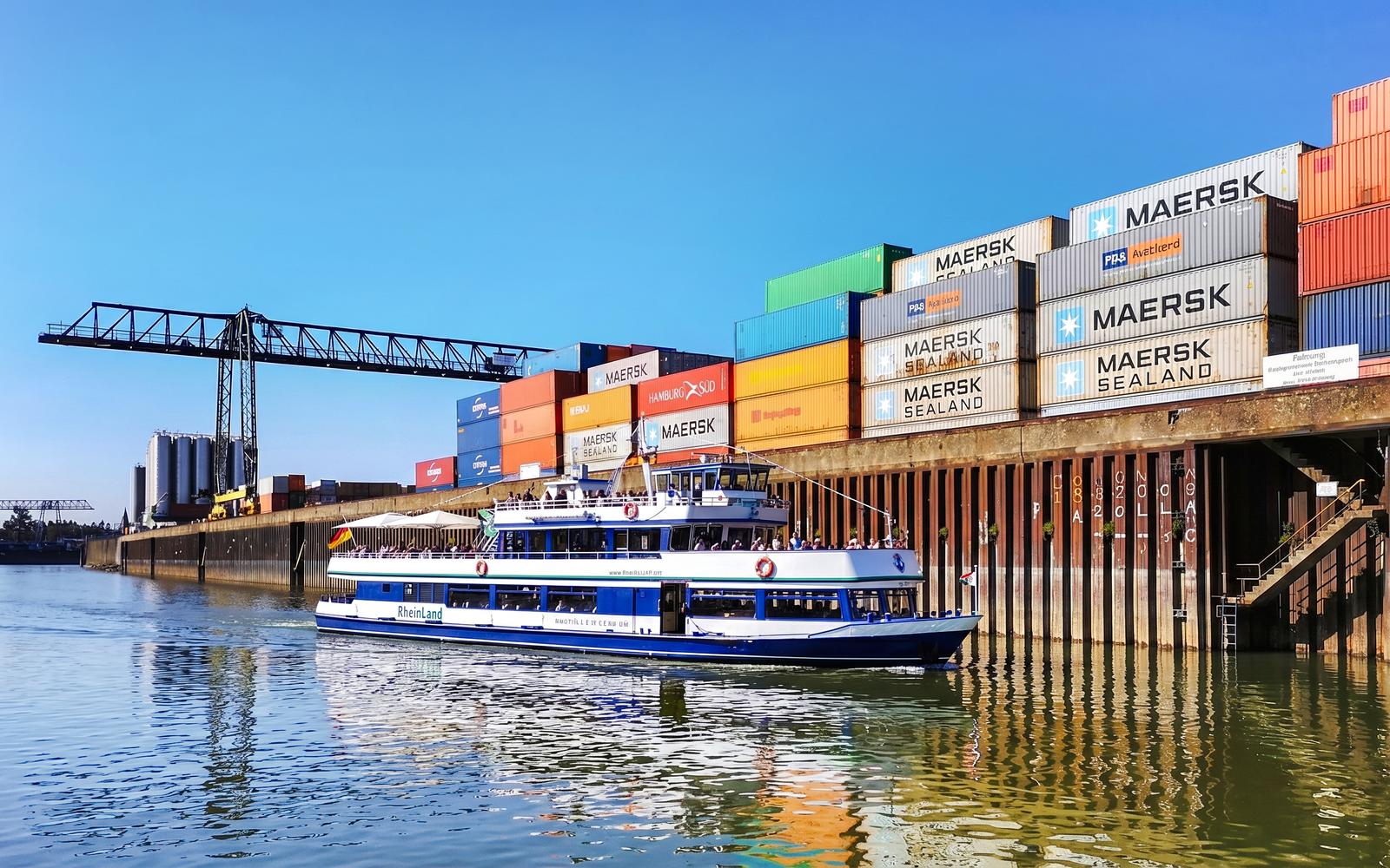 Cologne City Rhine River Harbour Cruise