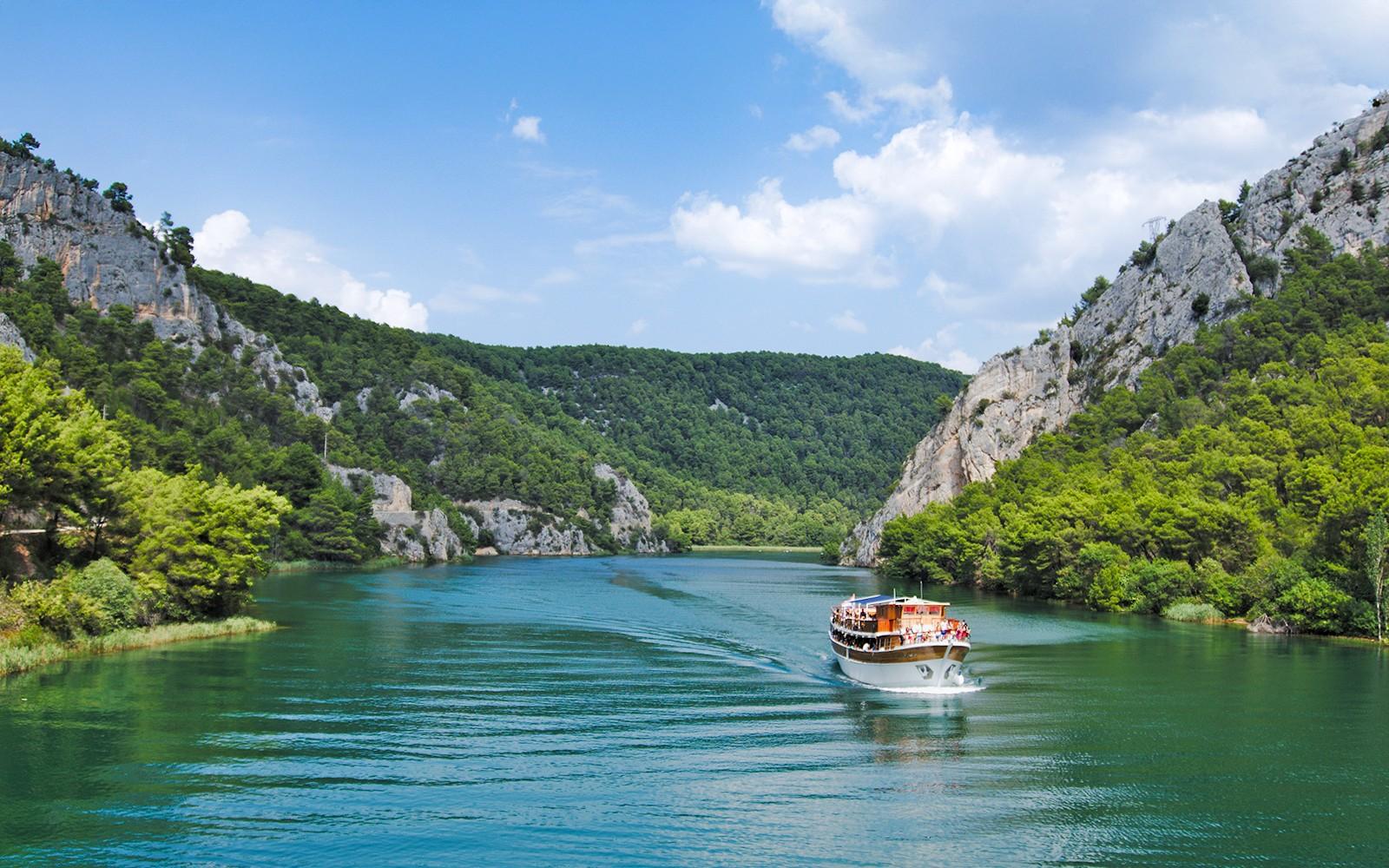 From Trogir: Full-Day Guided Trip to Krka National Park and Optional Wine Tasting tickets at Trogir Gate to Old Town, Trogir