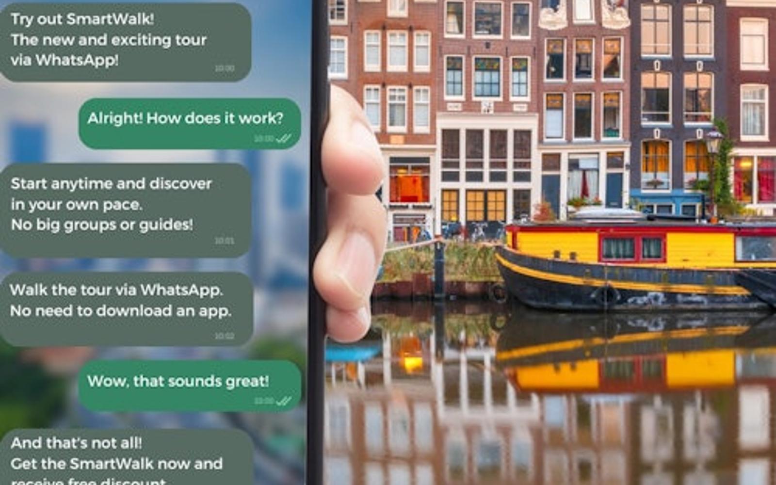 Amsterdam SmartWalk: Samoobslužná procházka s průvodcem přes WhatsApp