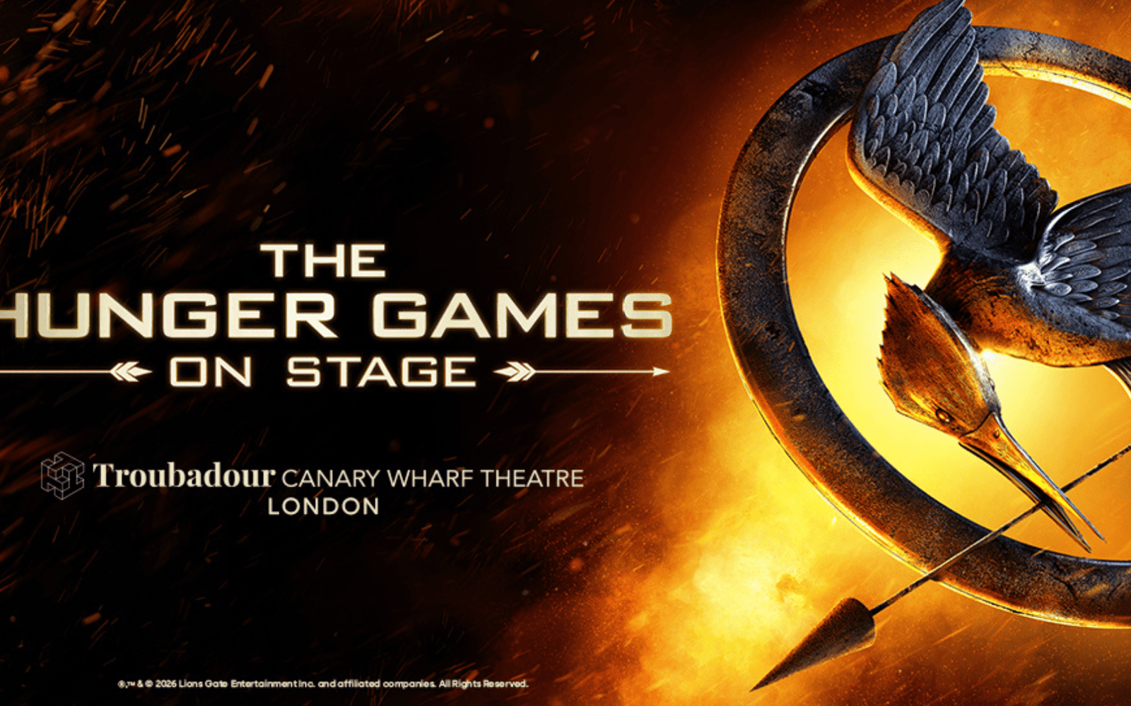 بازی‌های گرسنگی: روی صحنه tickets at Troubadour Canary Wharf Theatre, London