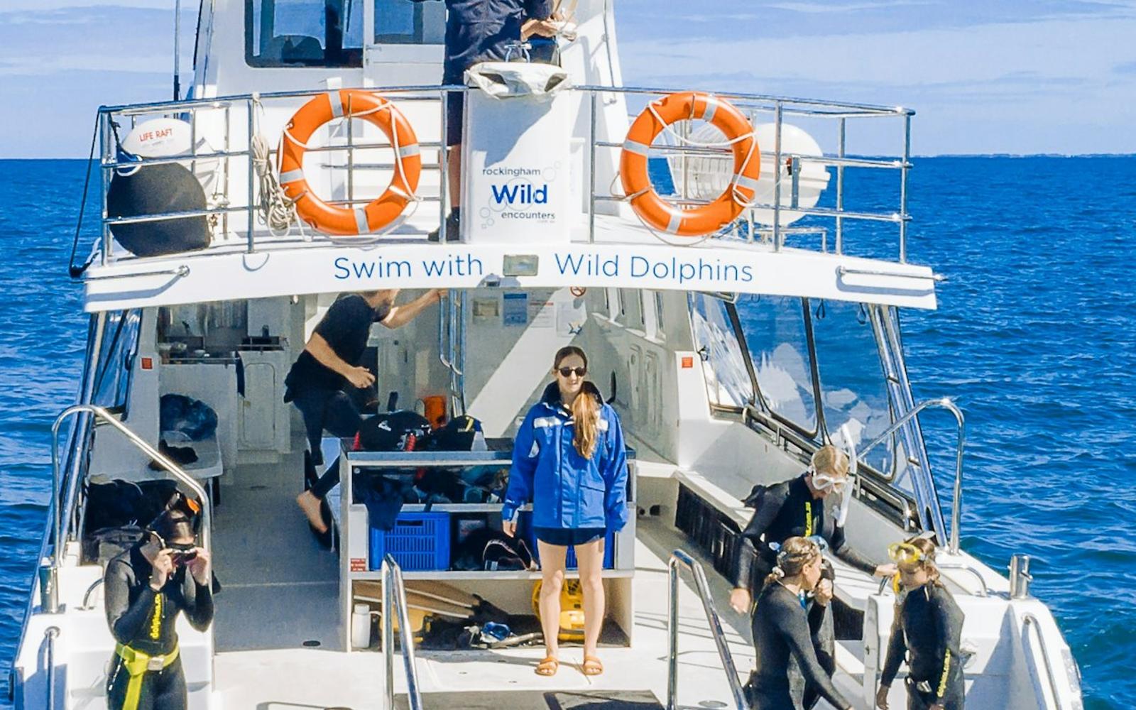 Perth: Guided Cruise + Swim with Wild Dolphins + Lunch tickets at Perth Cruises, Perth