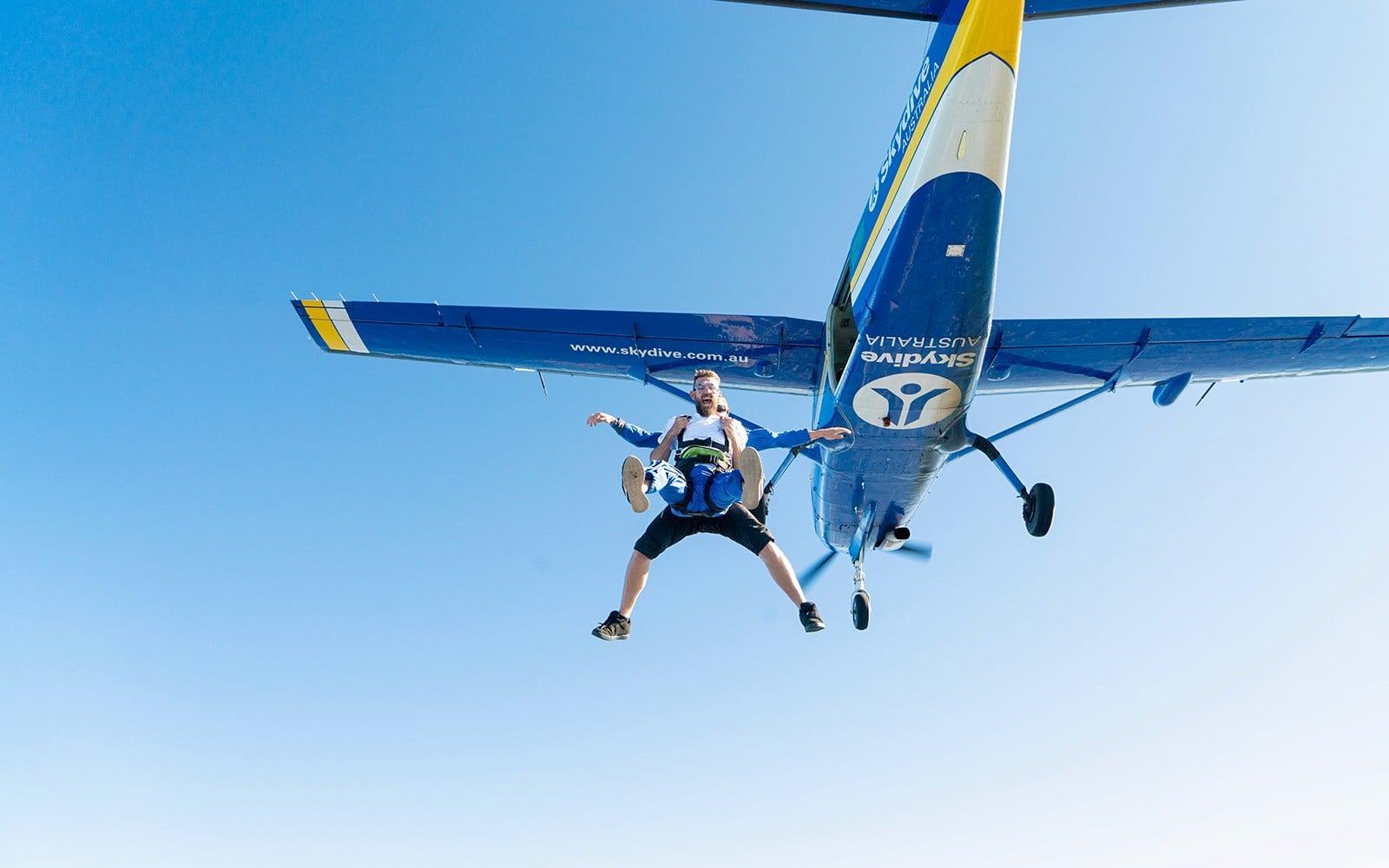 Tandem Skydive at Wollongong Beach
