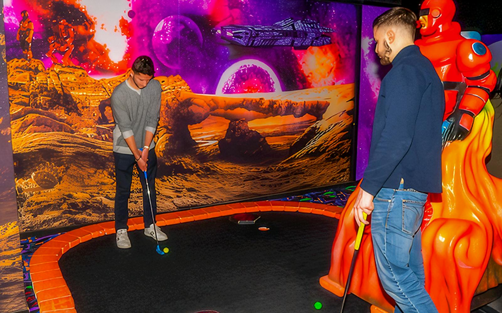 American Dream: Blacklight Mini Golf Entry Tickets