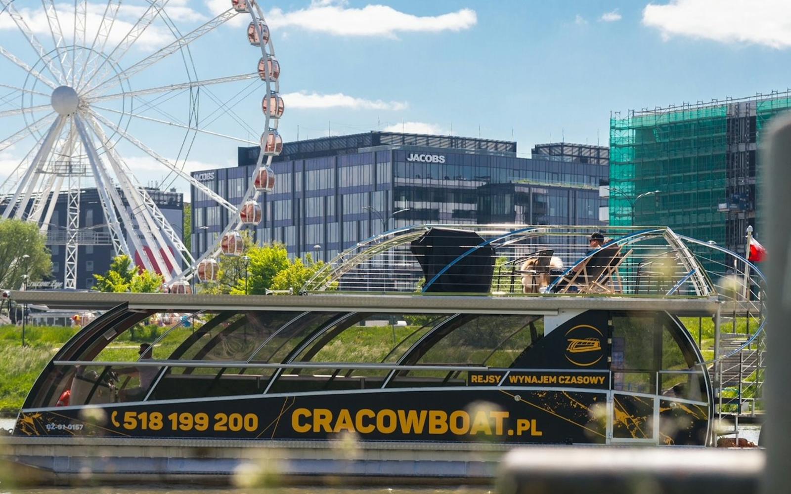 Krakow: Small Boat Vistula River Cruise with Audio Guide