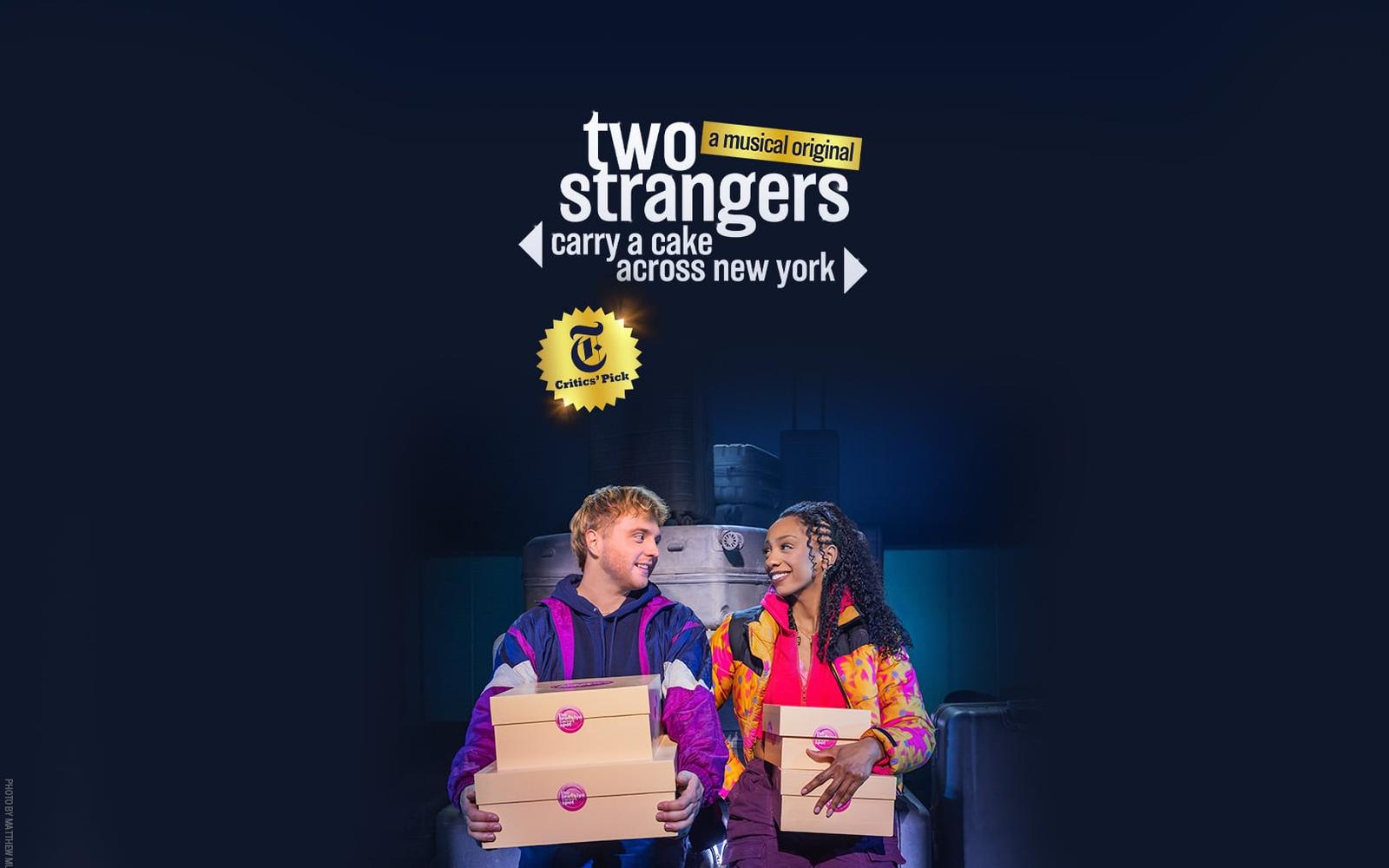Two Strangers (Carry a Cake Across New York) tickets at Longacre Theatre, New York