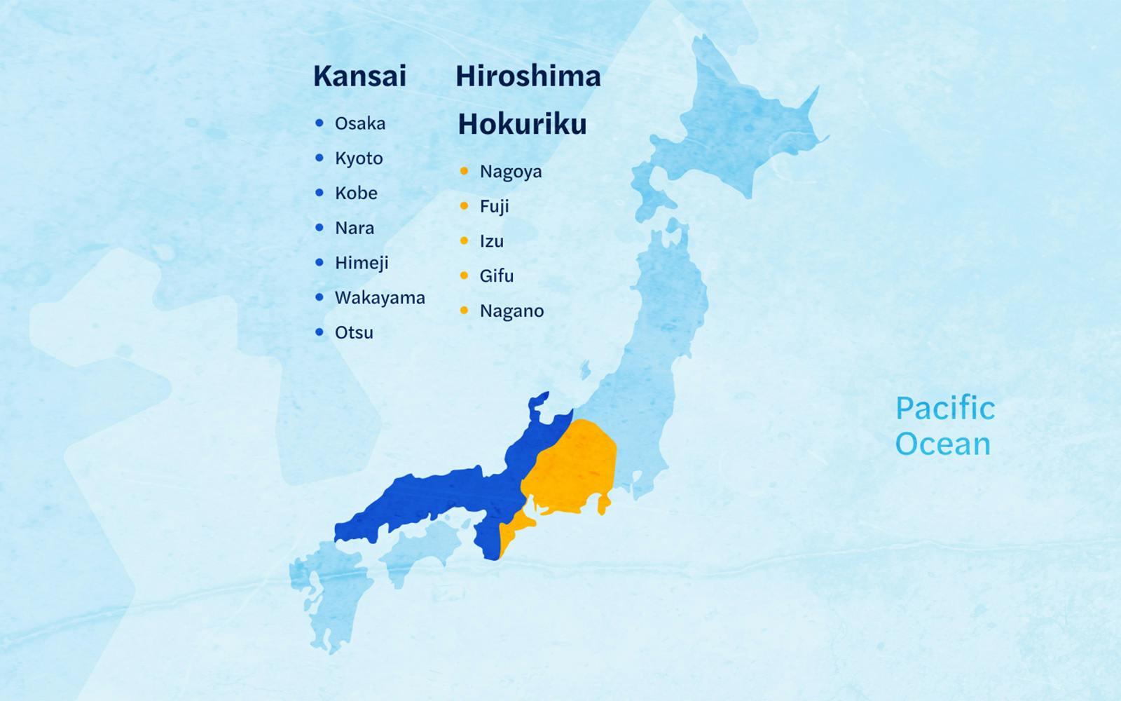 JR Pass: Kansai with Hiroshima or Hokuriku tickets at Japan, Tokyo