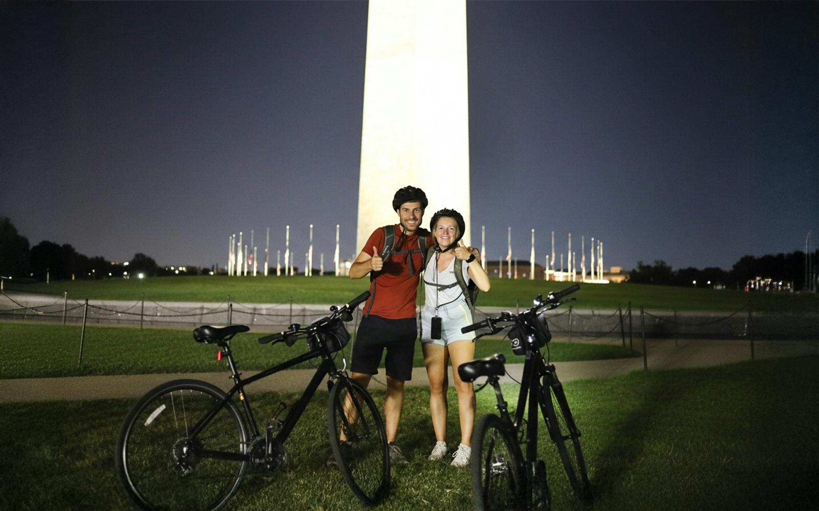 Washington DC Monuments at Night Bike Tour