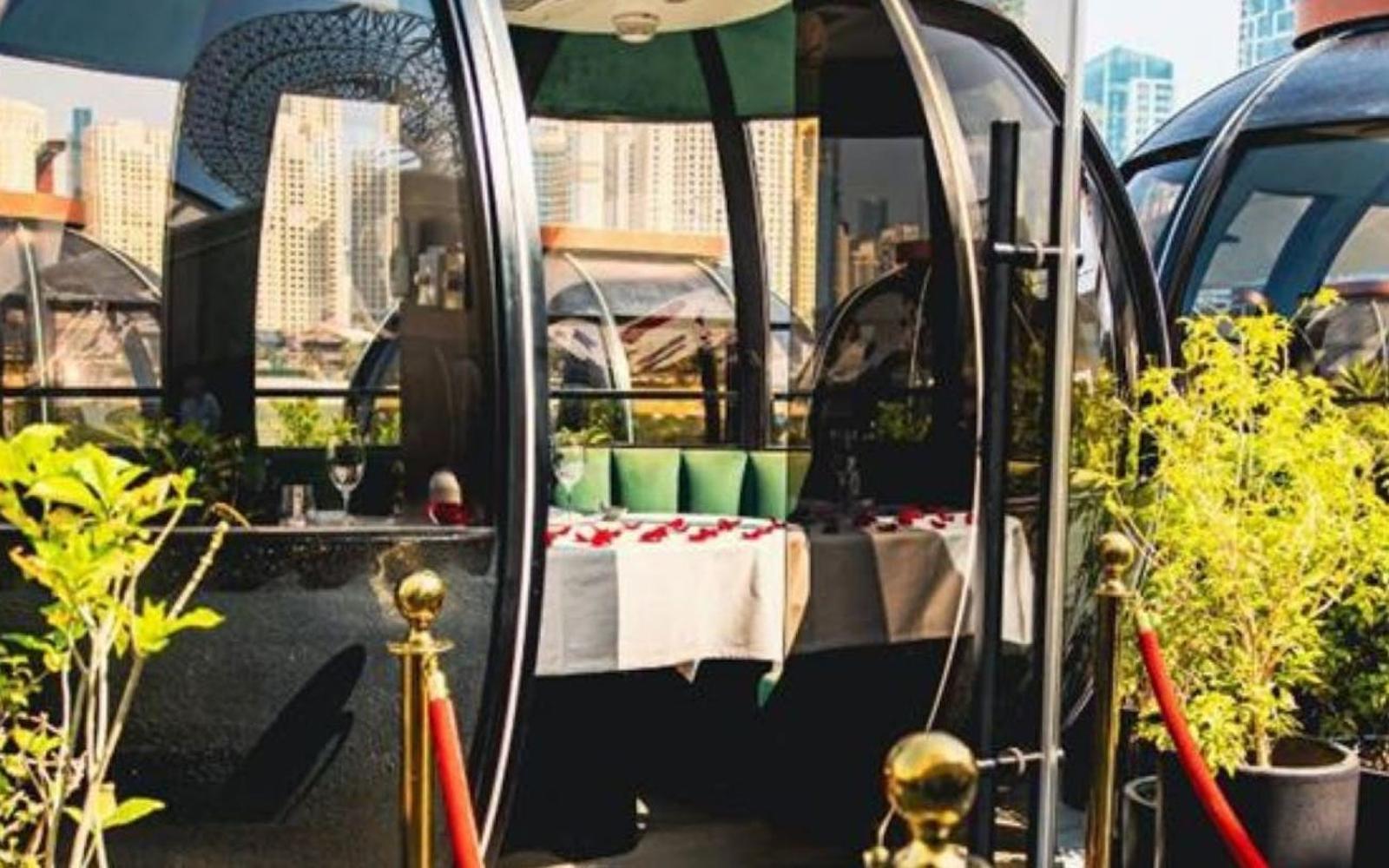 Dubai Private Pod Dining Experience with 4-Course Pan-Asian Set Menu and Skyline Views tickets, Dubai