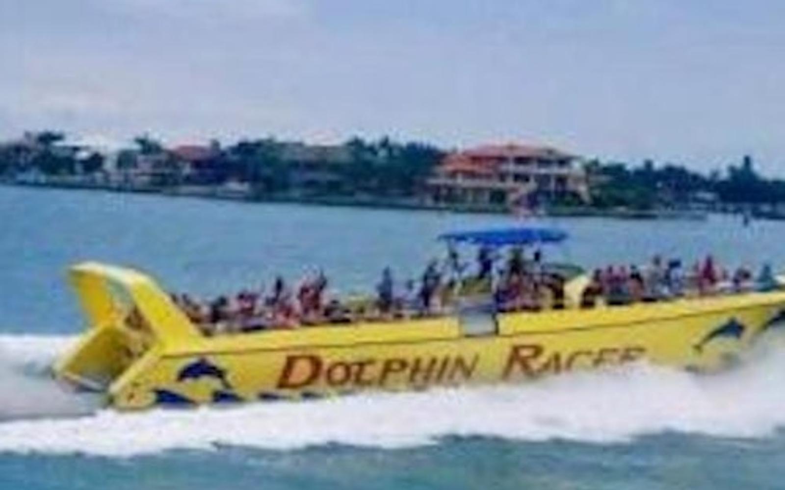 St. Pete Beach Area: Dolphin Racer Speedboat Adventure tickets, Tampa