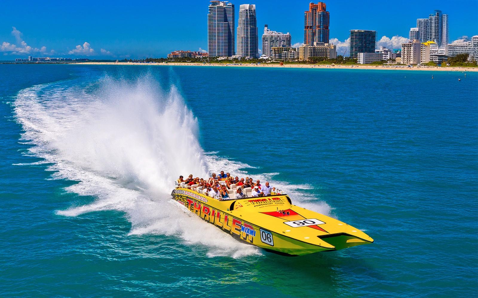 Miami Thriller Speedboat Sightseeing Tour tickets at Thriller Miami Speedboat Adventures, Miami