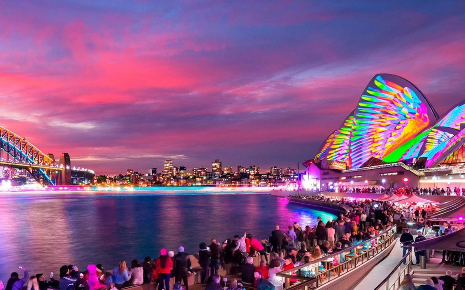 Vivid Sydney Cruise: 1.5-Hr Premium Cruise with Complimentary Welcome Drink