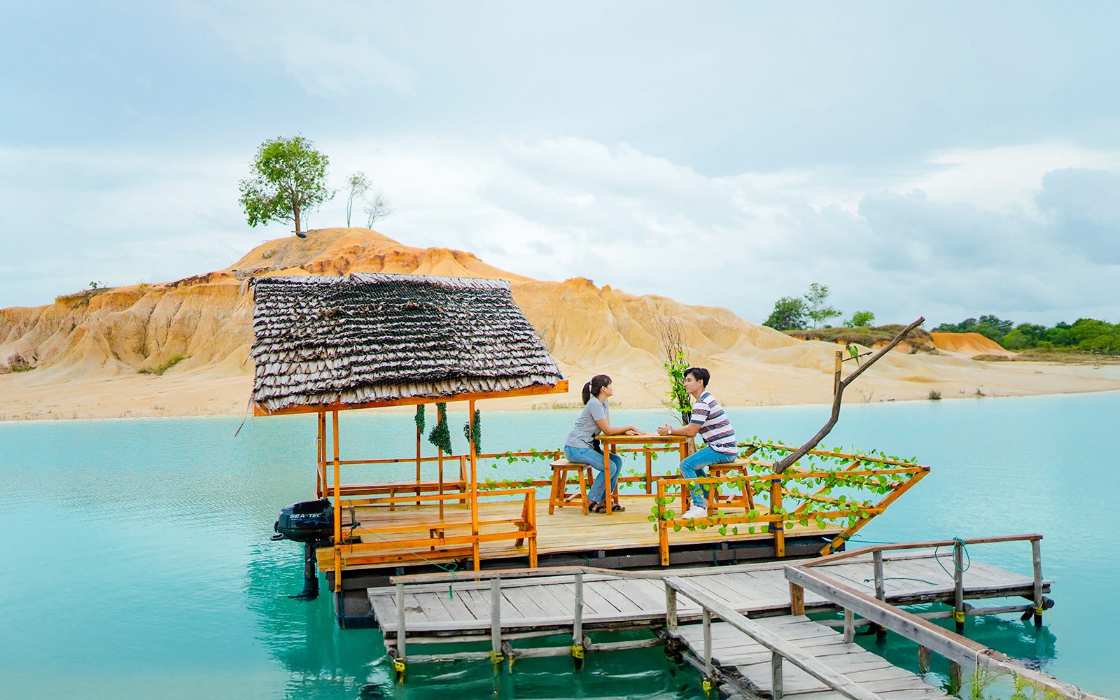 Bintan Private Day Tour: Mini Desert & Blue Lake tour with Hotel Transfers
