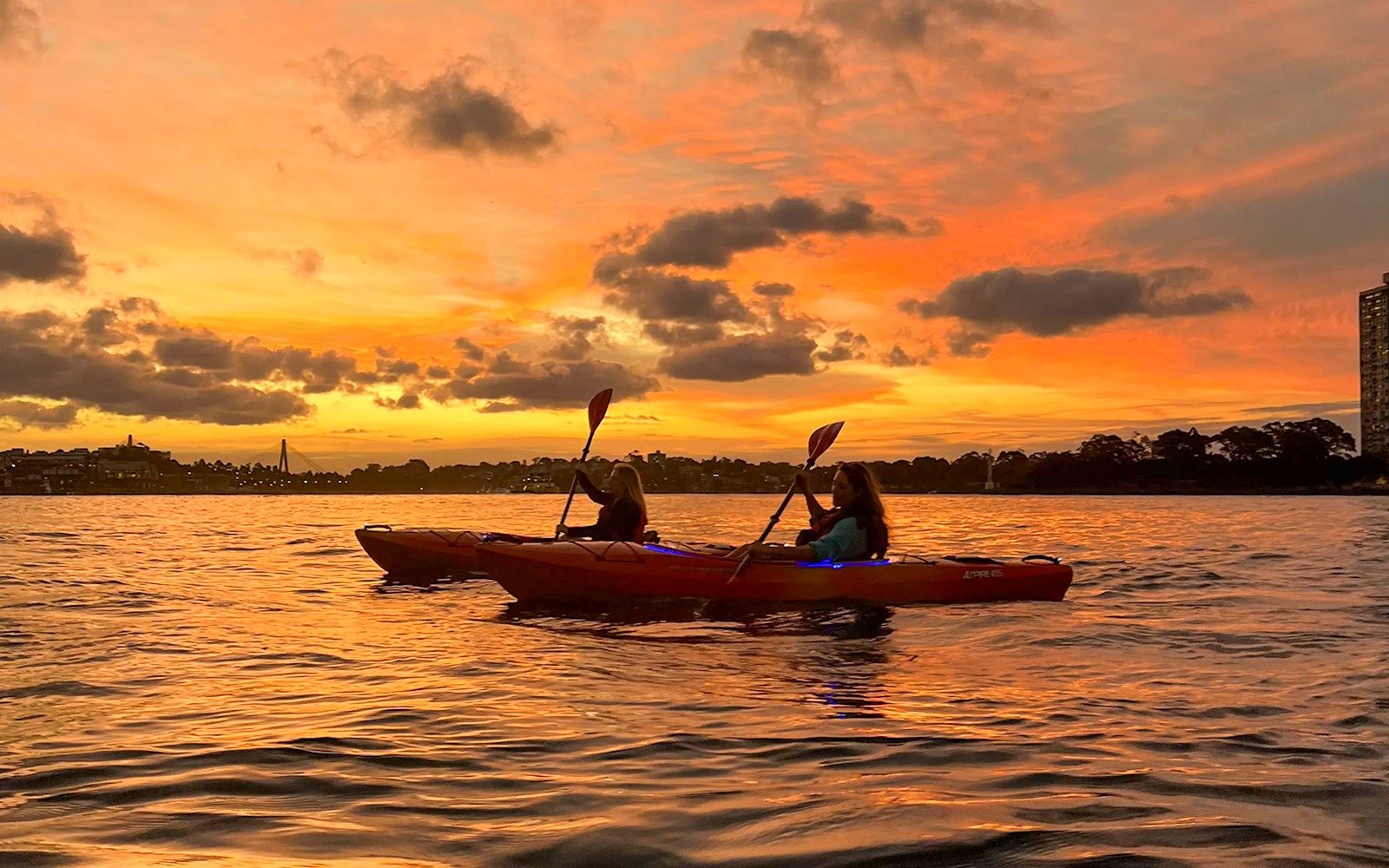Sunset Kayaking on Sydney Harbour