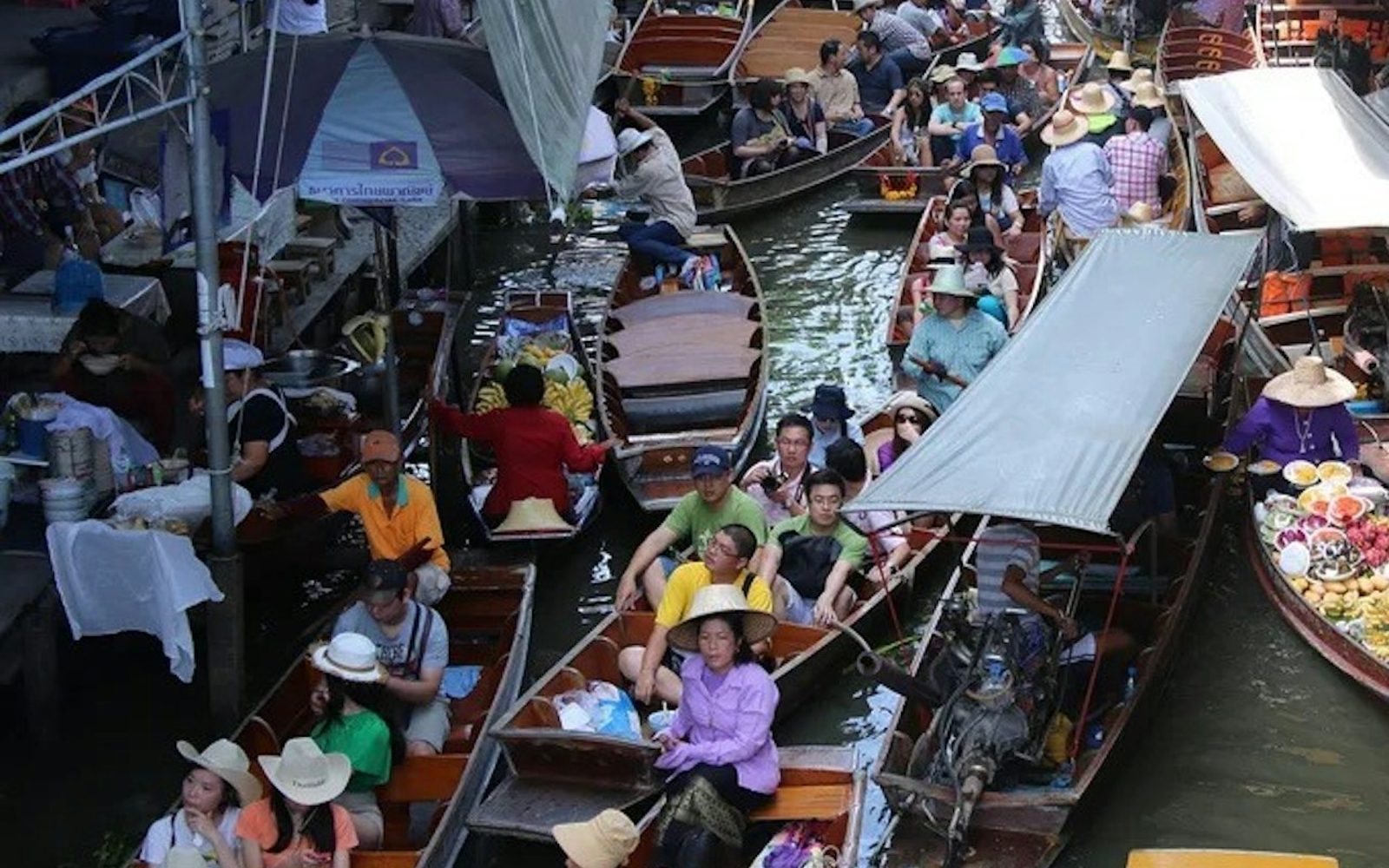 From Bangkok: Colors of Damnoen Saduak: Bike Tour, Lunch, Boat Ride + Transfers