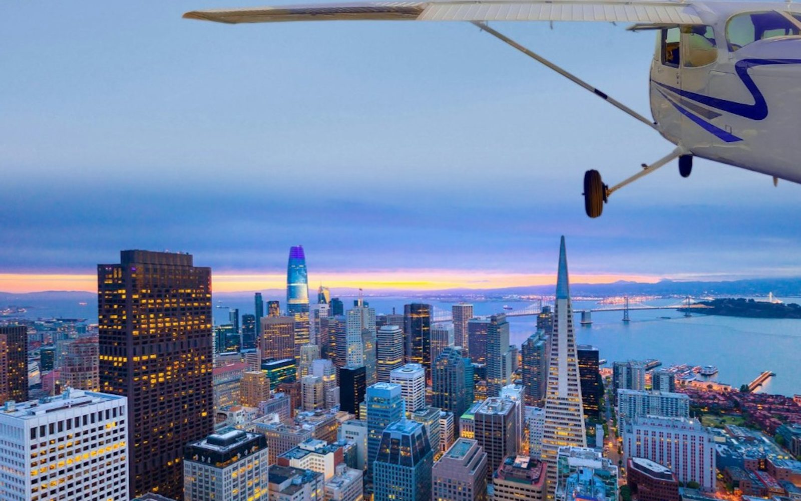 San Francisco: 1-Hr Private Airplane Bay Tour