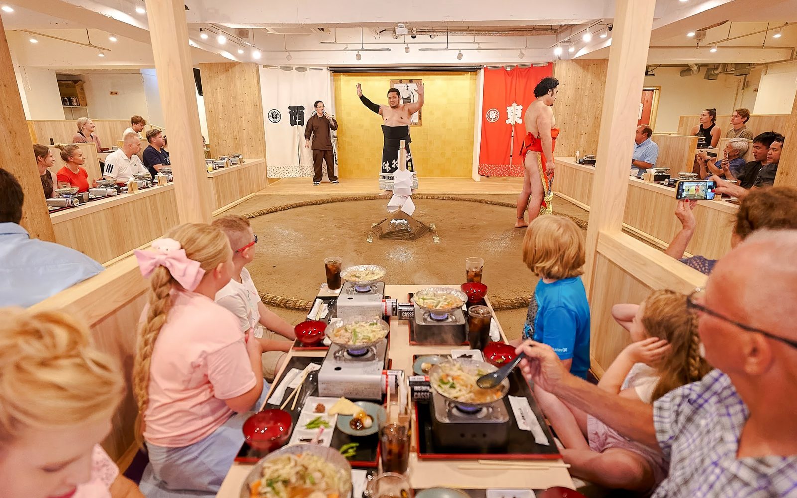 Sumo Show, Ring Practice & Chanko-Nabe Dinner with a Retired Wrestler · Ryogoku