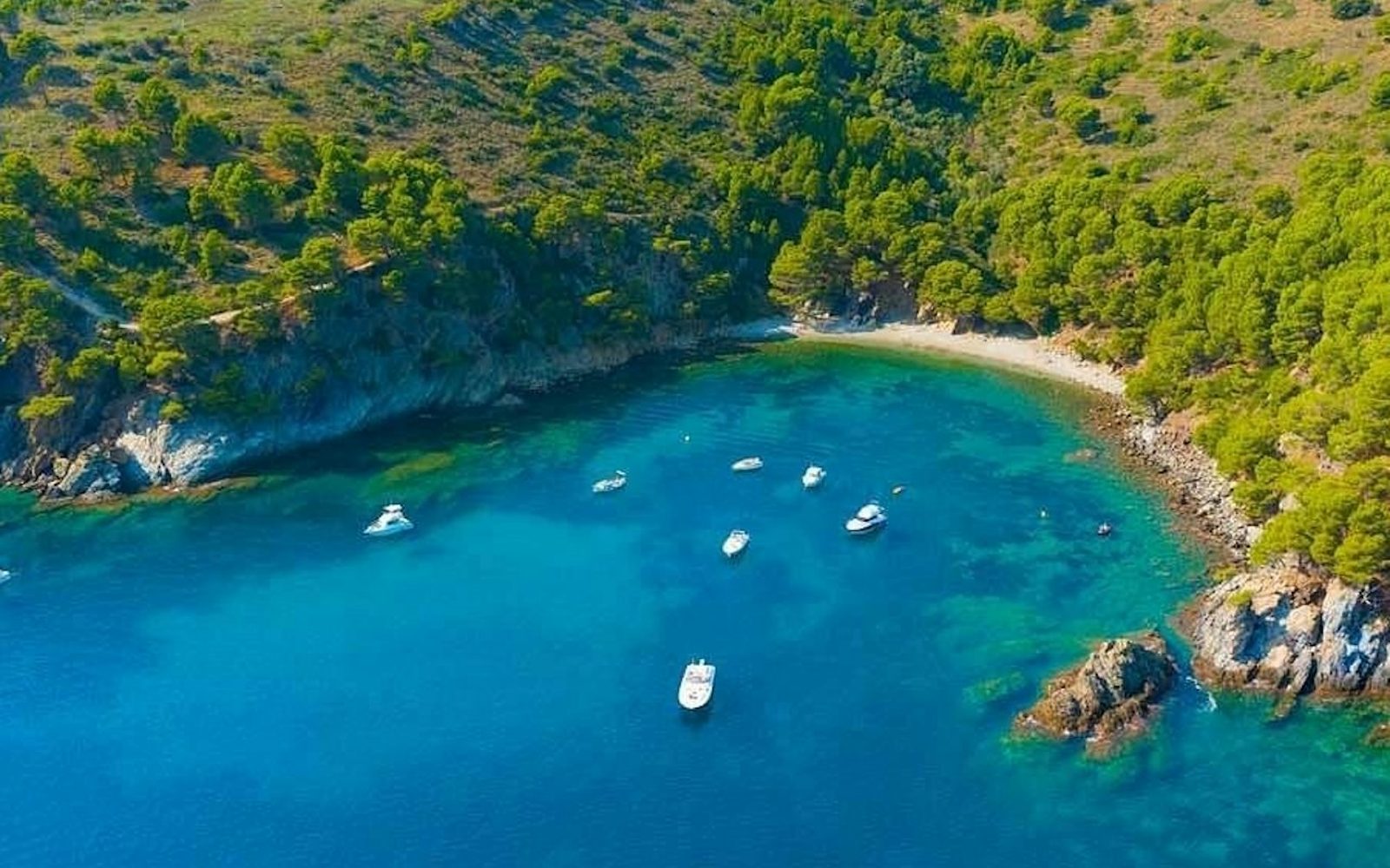 Cala Murtra: Evening Boat Cruise from Roses + Audio Guide