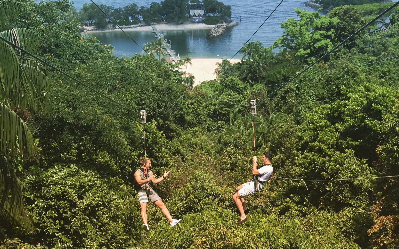 Bilete MegaZip Tandem la Mega Adventure Park Sentosa
