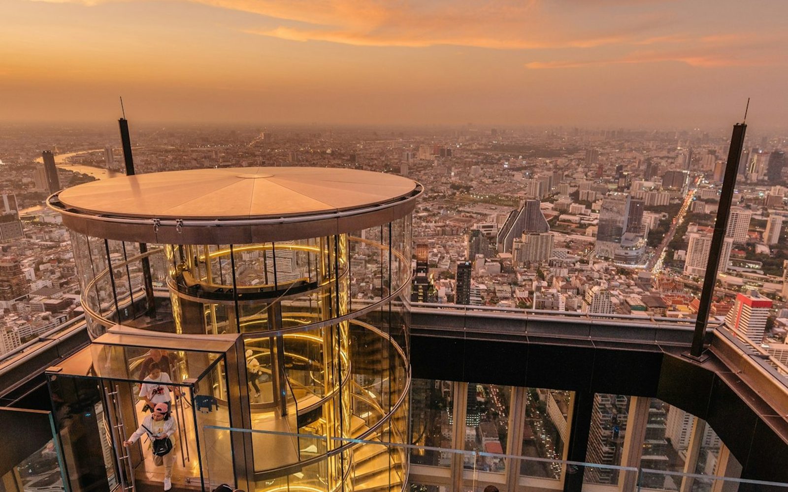 Mahanakhon Skywalk Observation Deck: Sunset Entry Ticket