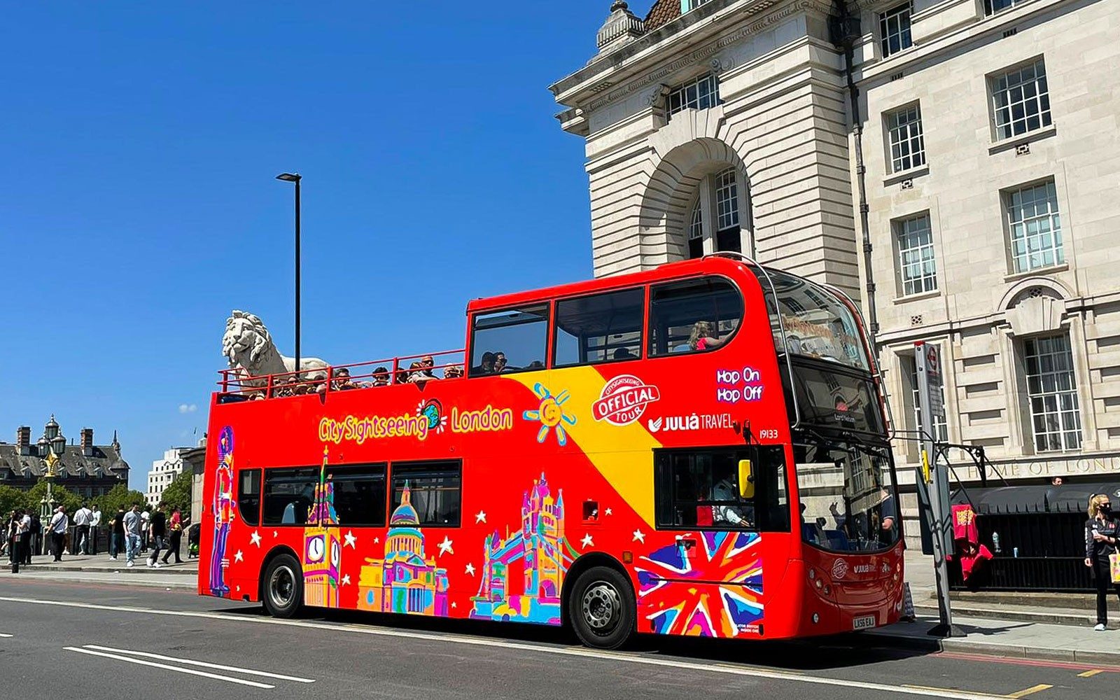 Stadtrundfahrt: London Hop-on Hop-off Bustour mit optionaler Themse-Flusskreuzfahrt