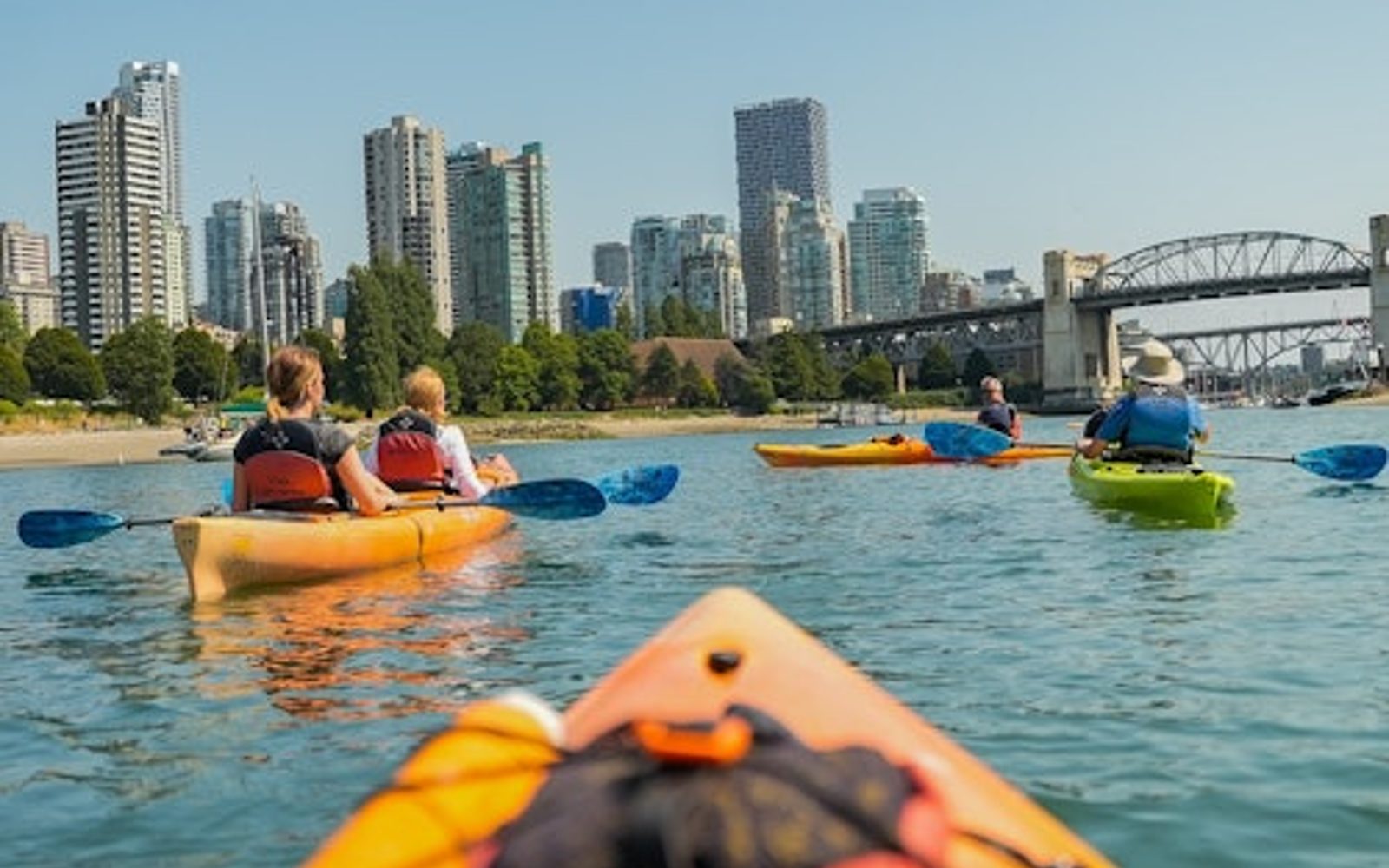 Vancouver: 3-godzinne zwiedzanie kajakiem z przewodnikiem + kawa na plaży