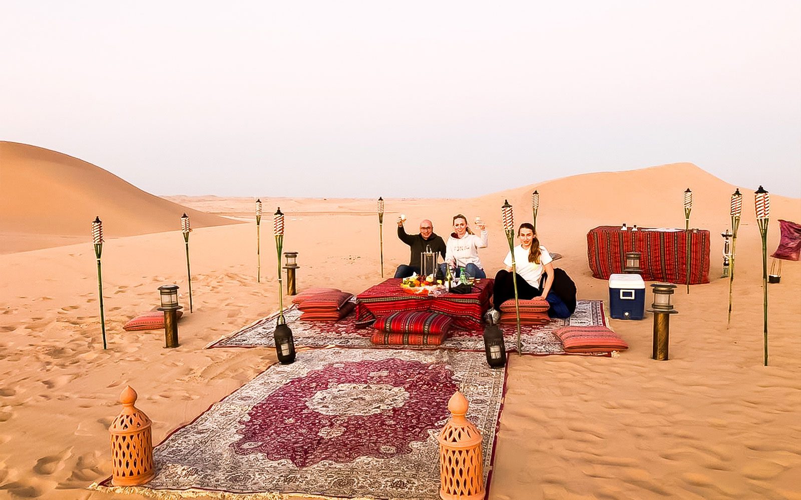 Private Al Khatim Desert BBQ Dinner with Dune Bashing & Hotel Transfers