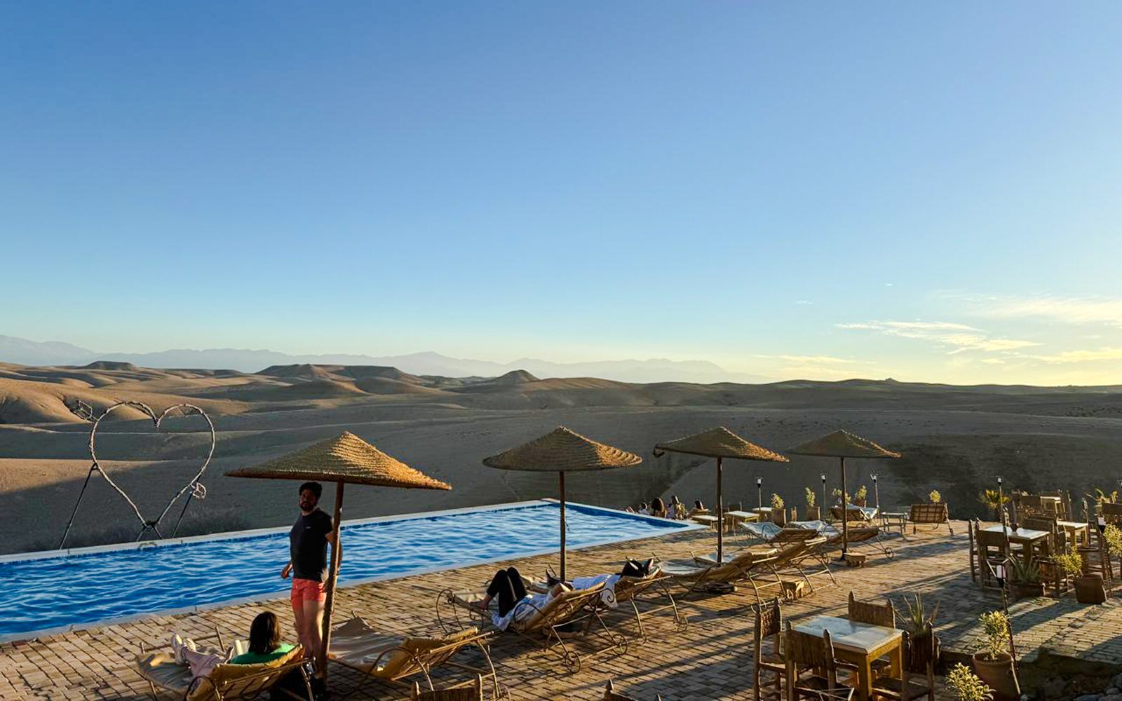 Agafay Desert Day Camp with Pool Access, Moroccan Cuisine & Transfers