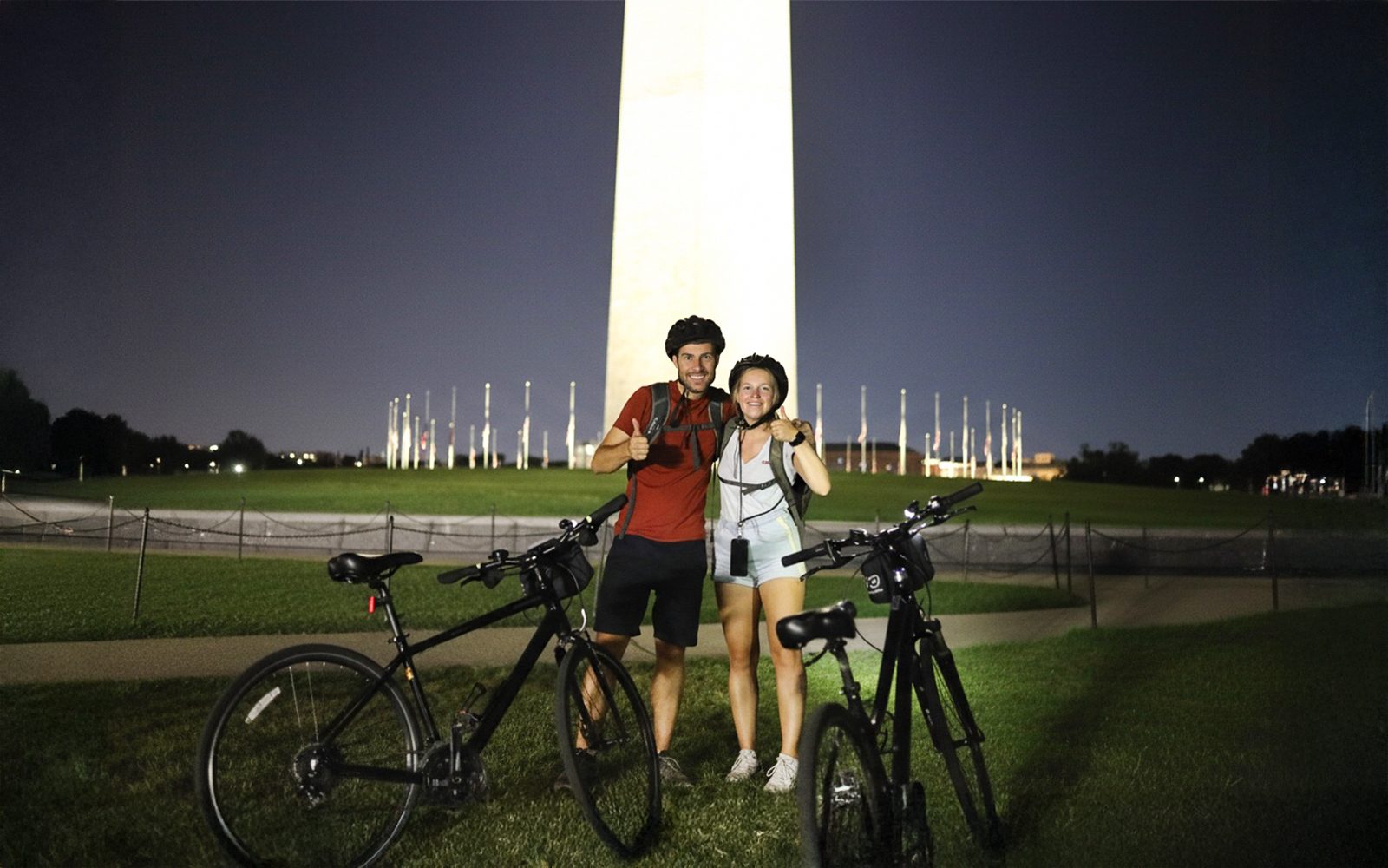 Washington DC Monuments at Night Bike Tour