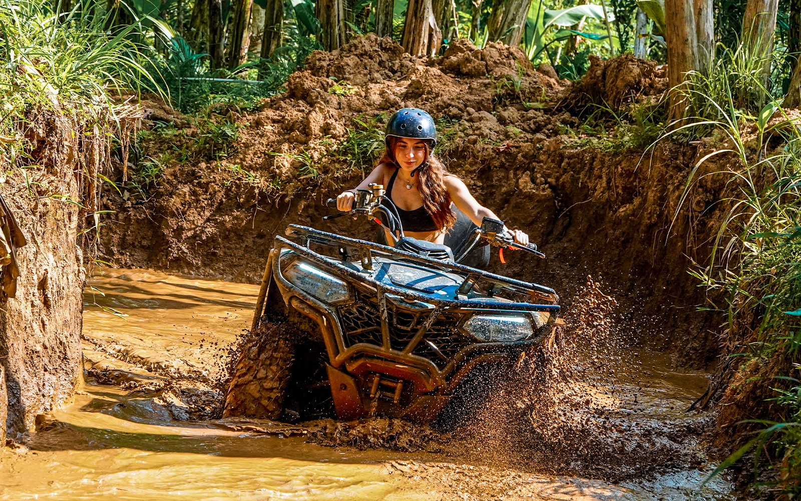 ATV Bike Ride with Ayung River Rafting with Lunch and Optional Transfers