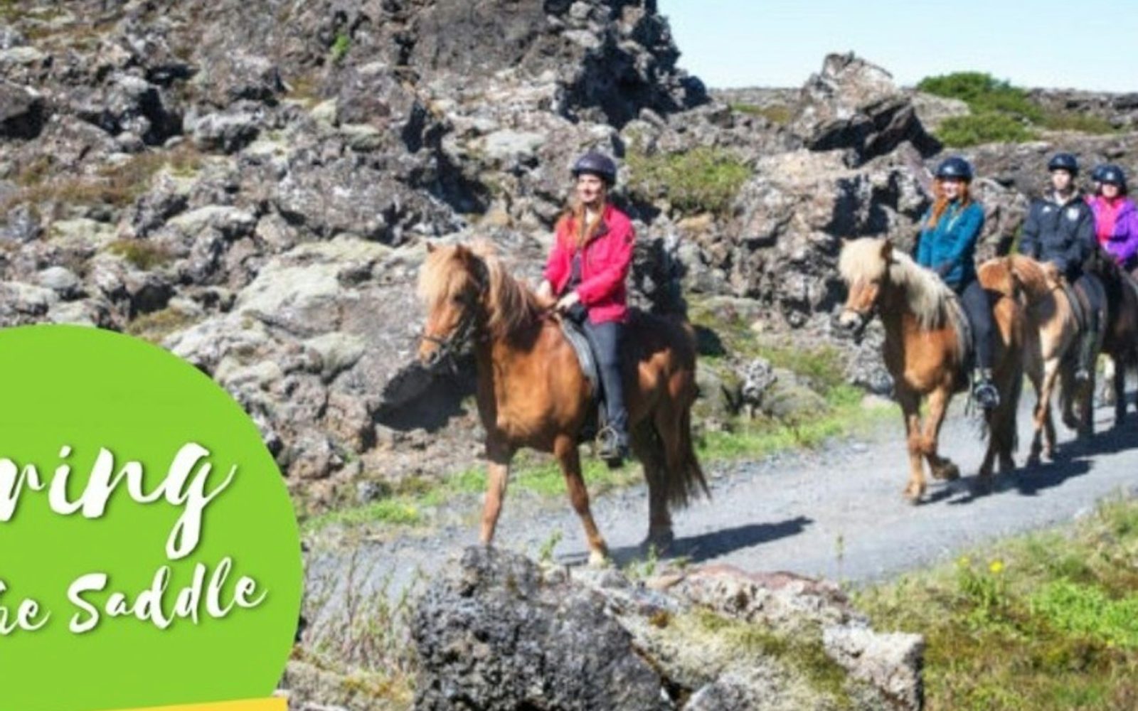 Horseback Riding with Icelandic Horses through the Lava Fields of Hafnarfjörður