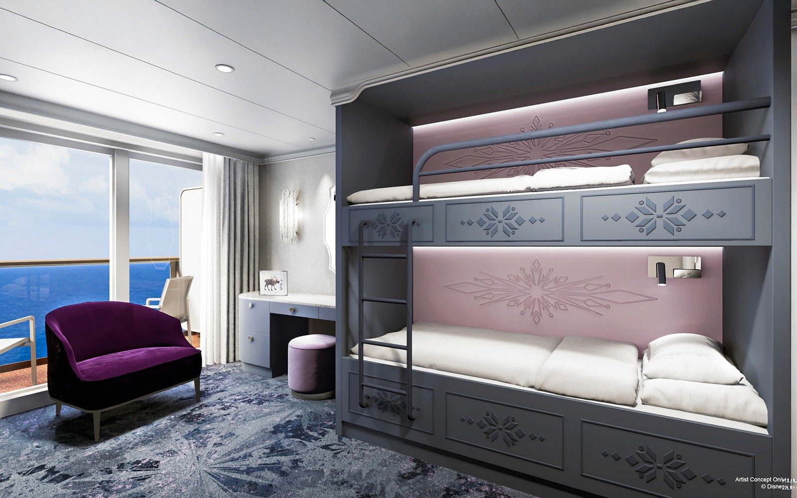 Croisière Aventure Disney de 3 ou 4 nuits : Suites concierge et cabines