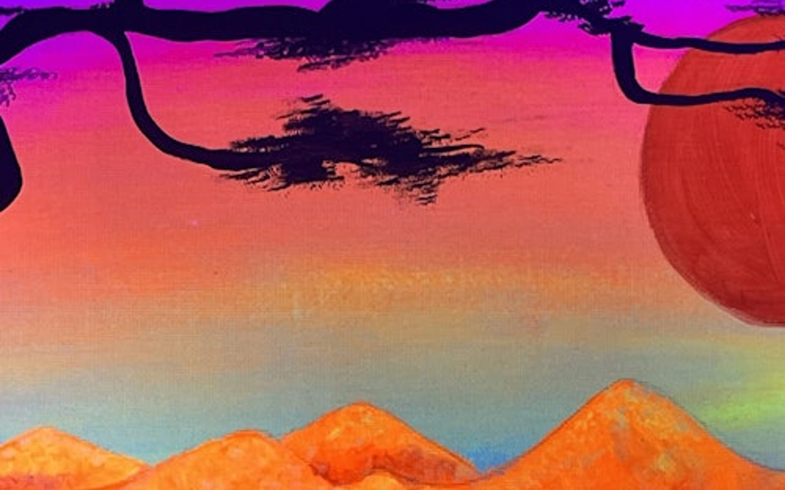 Madrid: Taller de Pintura Guiada y Vino en Wine Gogh Glow Academy