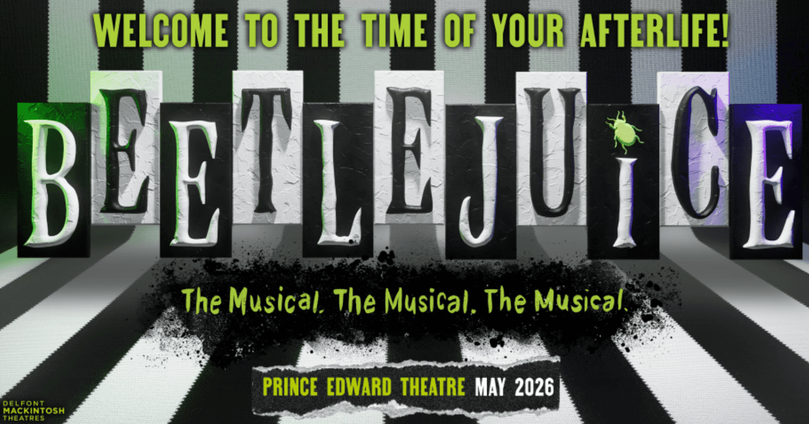 Book tickets for Beetlejuice in London opening May 2026