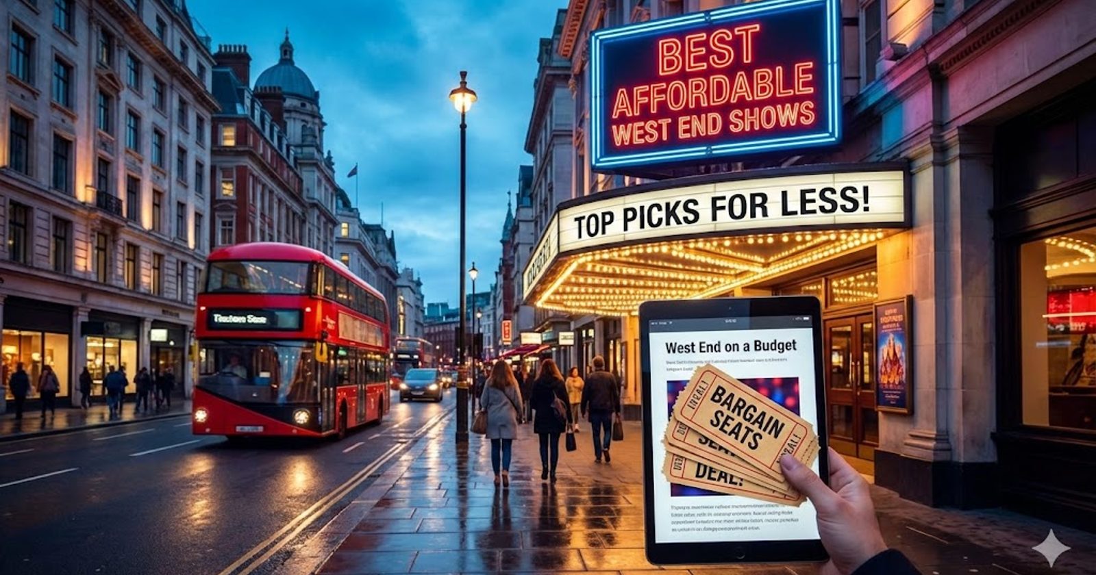 Book the most affordable tickets in the West End through tickadoo